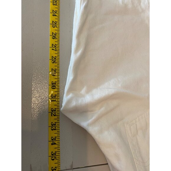 Levis 501 White Distressed Jeans W25 L30 Cotton Denim Straight Leg - Picture 10 of 12